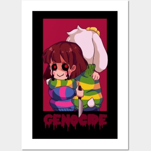 Undertale- set 2 (Genocide) Posters and Art